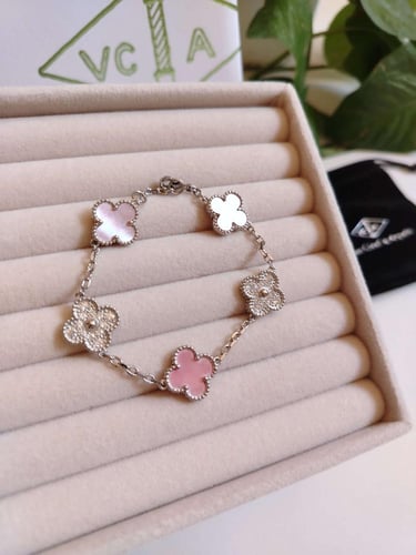 اسوارة فان كليف صدفي زهري وفضي