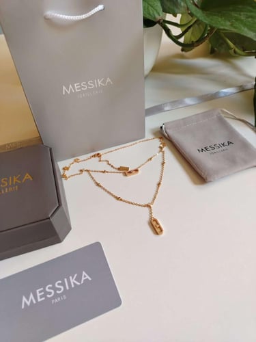 سلسال ميسيكا ذهبي