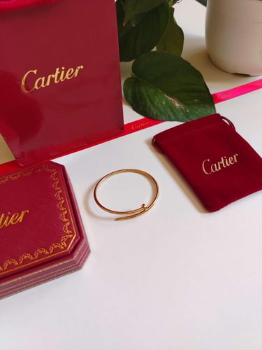 اسوارة كارتير مسمار رفيع ذهبي