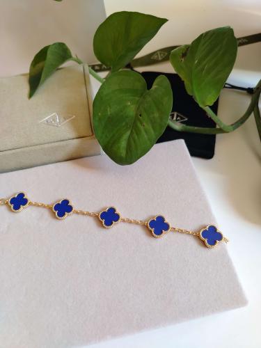 اسوارة فان كليف ازرق ذهبي