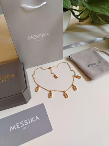 سلسال ميسيكا ذهبي