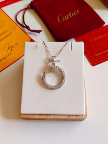 سلسال كارتير مسمار فضي