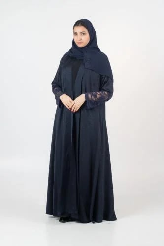 عباية جاكار دانتيل كحلي – قصة كلوش