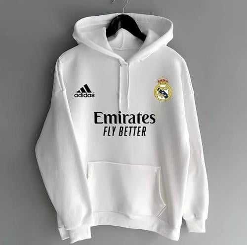 بلوفر ريال مدريد لون ابيض