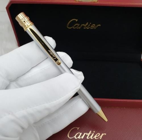 قلم كارتير سانتوس لون فضي على ذهبي الاصدار الاخير