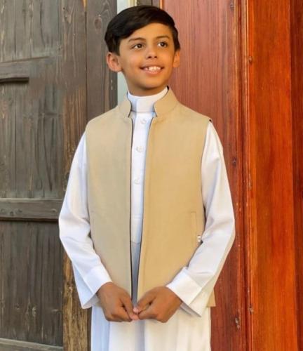 سديري شتوي أطفال دبل فيس (وجهين) – بيج مع أسود