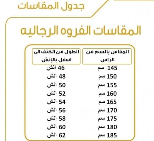 فروة شتوية رجالي بني بتطريز ذهبي وفرو داخلي كامل