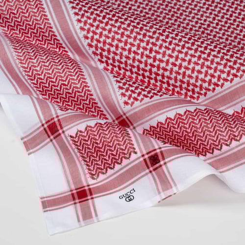 شماغ قوتشي أحمر رجالي فاخر | تصميم كلاسيكي أنيق إص...