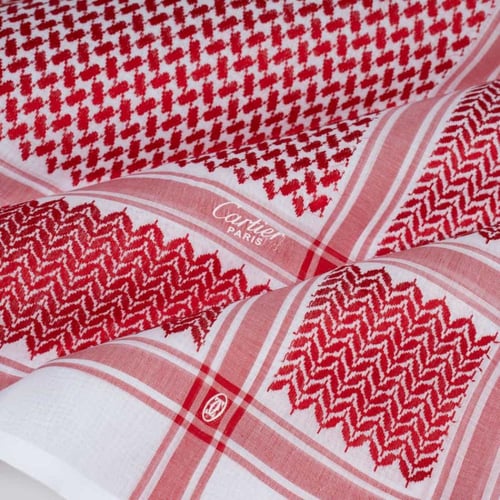 شماغ كارتير الاصدار الجديد شعار ابيض 2026