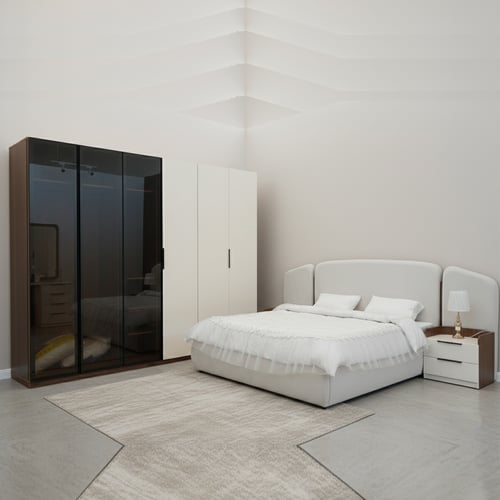 غرفة نوم فاخرة – تصميم متكامل وعصري