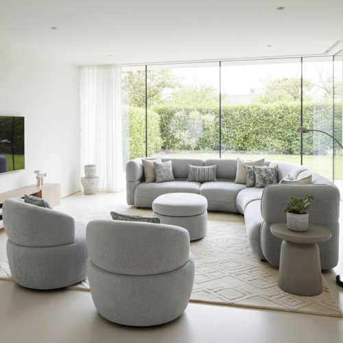 طقم كنب حرف L