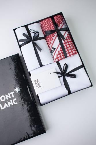 طقم رجالي مونت بلانك . شماغين. قماش