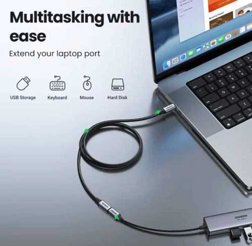 كابل تمديد USB-C من يوجرين