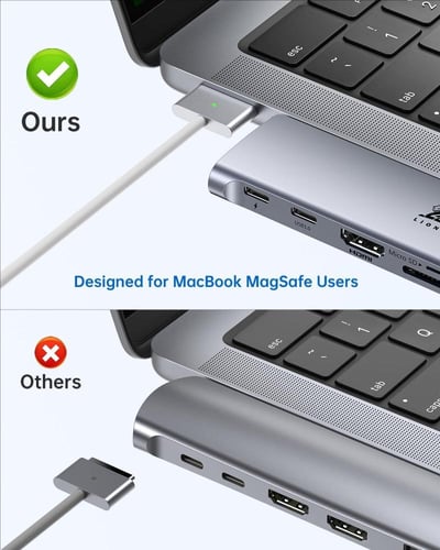 محول موزع USB C لماك بوك برو/اير