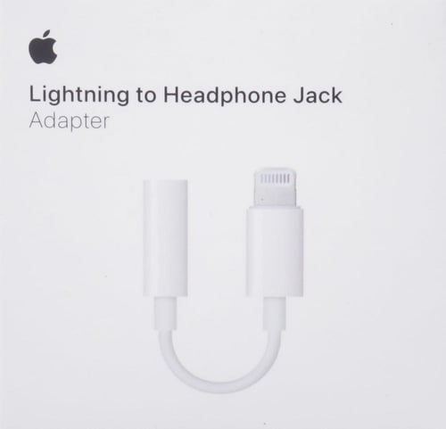 وصلة ابل الاصلية لايتننج لمقبس سماعة الراس AUX