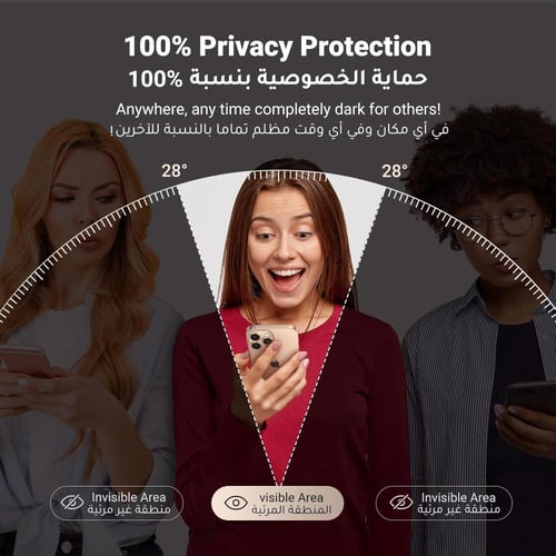 يوجرين حزمة من قطعتين فيلم مقسى للخصوصية بملئ الشا...