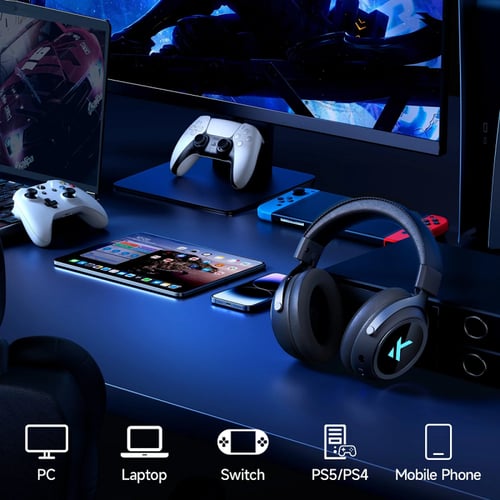 سماعة الألعاب اللاسلكية MCHOSE X9 (Tri-Mode + 7.1...