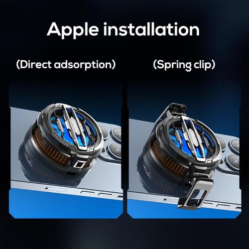 مروحة تبريد للهواتف مع طريقتين للتركيب واداء ممتاز...