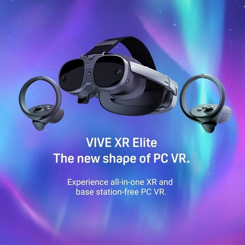 نظارات الواقع الافتراضي HTC Vive XR Elite مع أذرع...