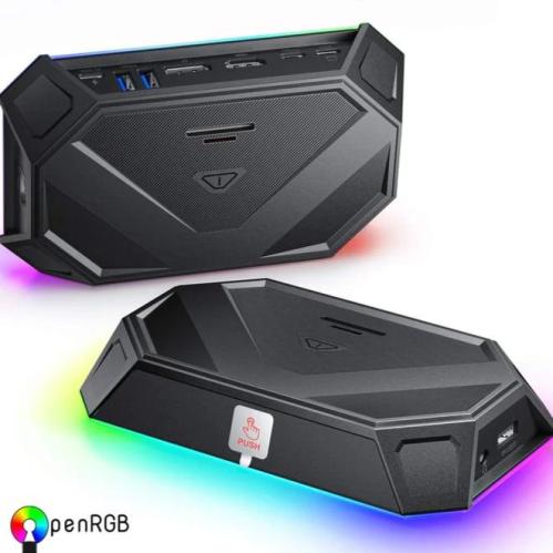 وصلة احترافية من JSAUX RGB Hub Dock