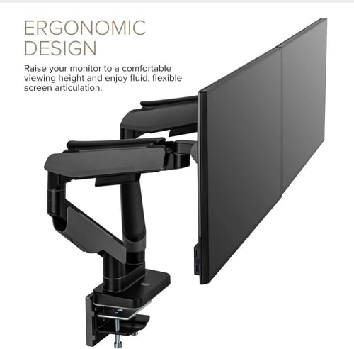 حامل مزدوج لشاشات E19 مع إضاءة RGB قابلة للتخصيص