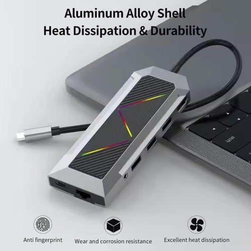 وصلة Fox RGB USB-C 9 في 1