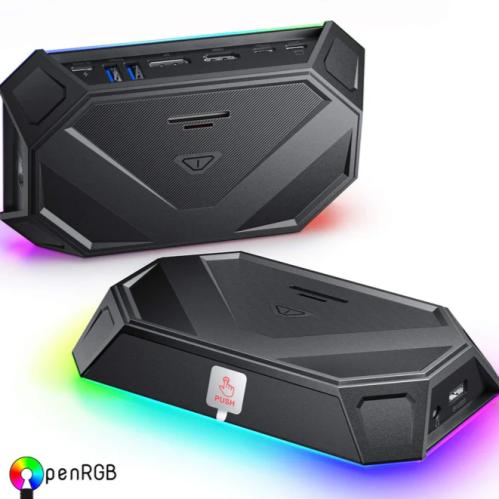 وصلة احترافية من JSAUX RGB Hub Dock