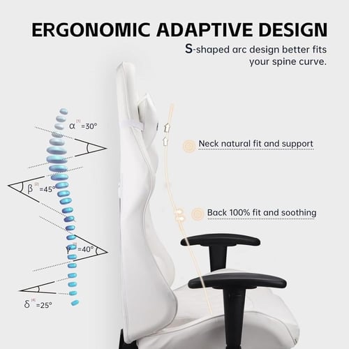 فينيسين كرسي العاب كمبيوتر مع مسند للقدمين مريح من...
