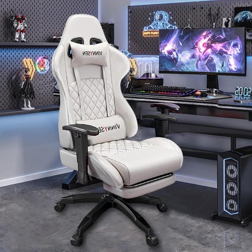 فينيسين كرسي العاب كمبيوتر مع مسند للقدمين مريح من...