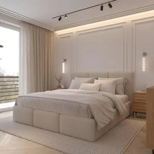 سرير مونيرا الفاخر-بألوان ومقاسات متعددة