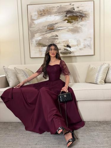 فستان سهرة انيق وراقي