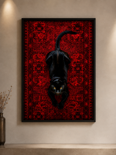 لوحة BLACK PANTHER — النمر الأسود