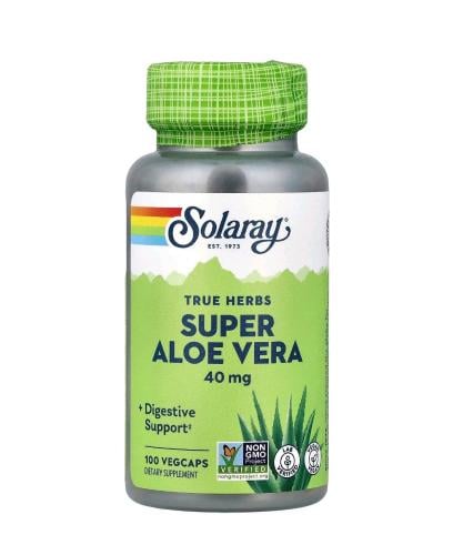 Solaray Aloe Vera Aloe Vera Gel 100 Vegetarian Cap...