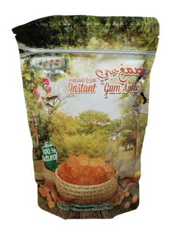 Natural 100% Arabic gum quick preparation 150 gram...