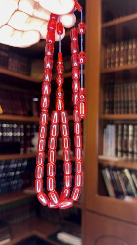 Red invoice with tamlikah, number of beads: 45, ty...