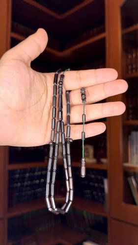 Black pearls, soft, number of beads 41, and bead s...