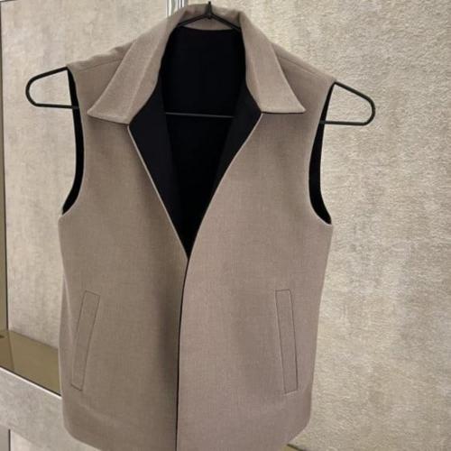 سديري رجالي قلاب اسود وبيج