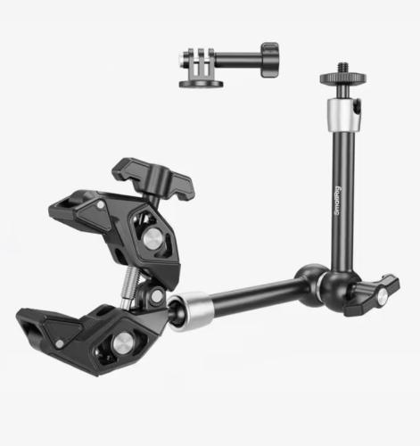 Magic arm with carb-shaped clamp