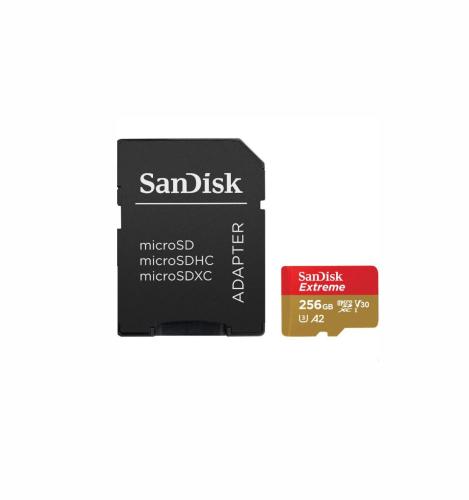 Sandick extreme micro 256GB Speeds 190/130 4k