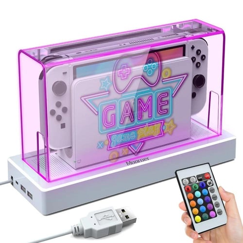 غطاء حماية مضيء لقاعدة Nintendo Switch / Switch OL...