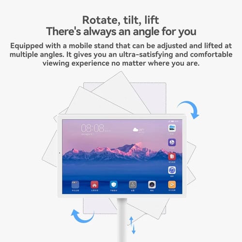 حامل أرضي مع تلفزيون ذكي بشاشة لمس