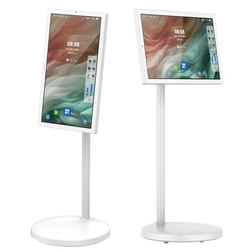 حامل أرضي مع تلفزيون ذكي بشاشة لمس