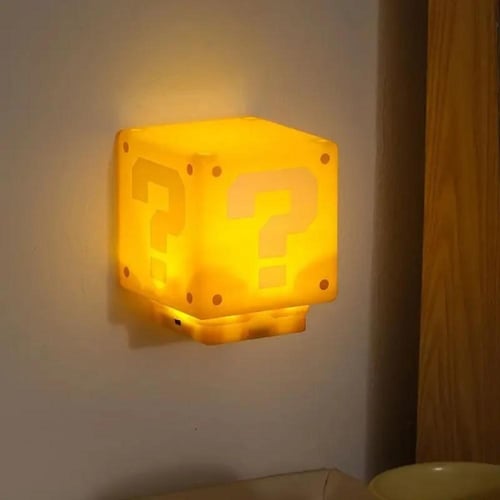 مصباح ليلي LED على شكل علامة استفهام