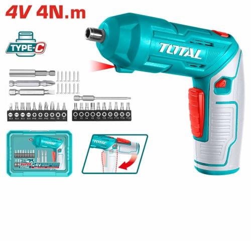 توتال TSDLI04425 درل بطارية 4V