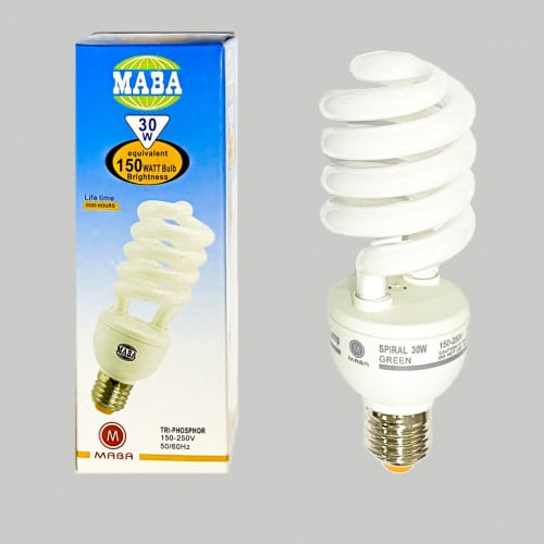 لمبة توفيرية حلزوني اخضر spiral energy saving lamp...