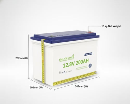بطارية ليثيوم طاقة شمسية متطورة Go Green) – 12.8V...