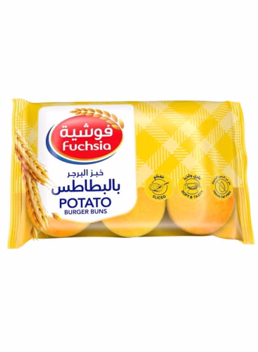 خبز البرجر بالبطاطس فوشيه