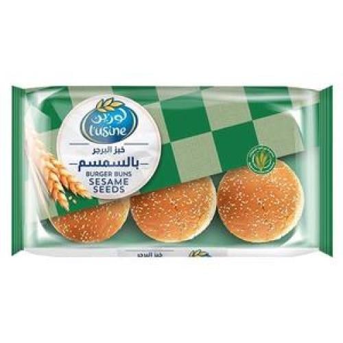 خبز البرجر لوزين بالسمسم