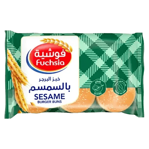 خبز البرجر فوشيه ابيض