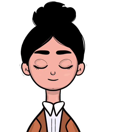 كوب شخصية امرأة أعمال \ ريادية \ محللة